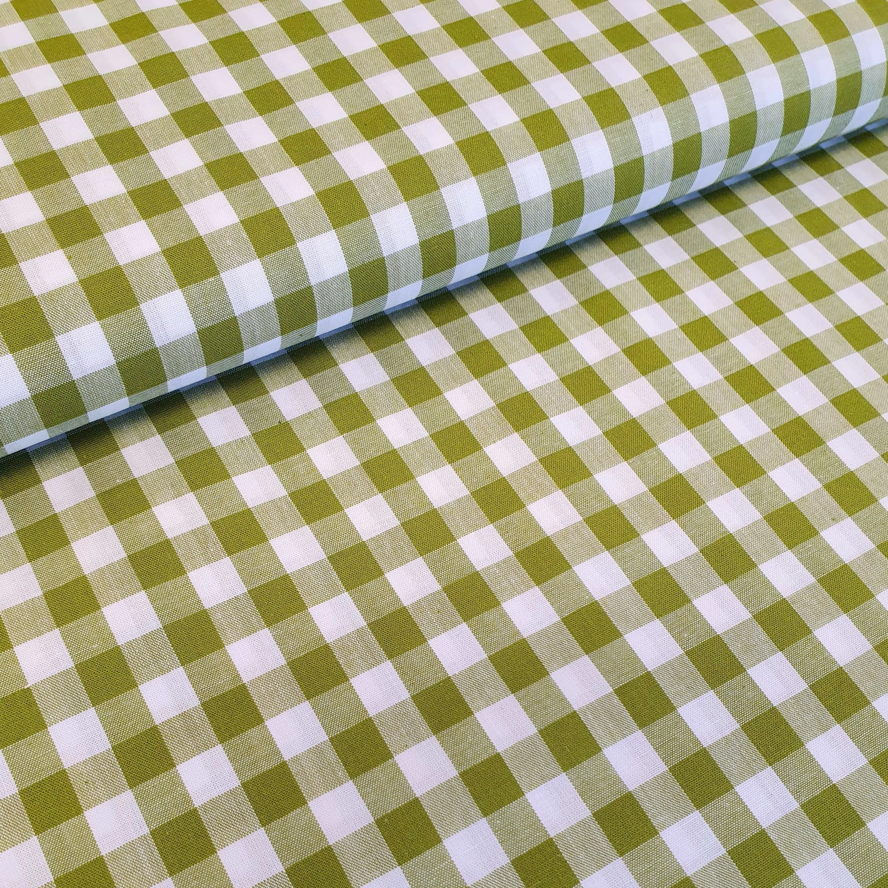 9mm Cotton Gingham - Green