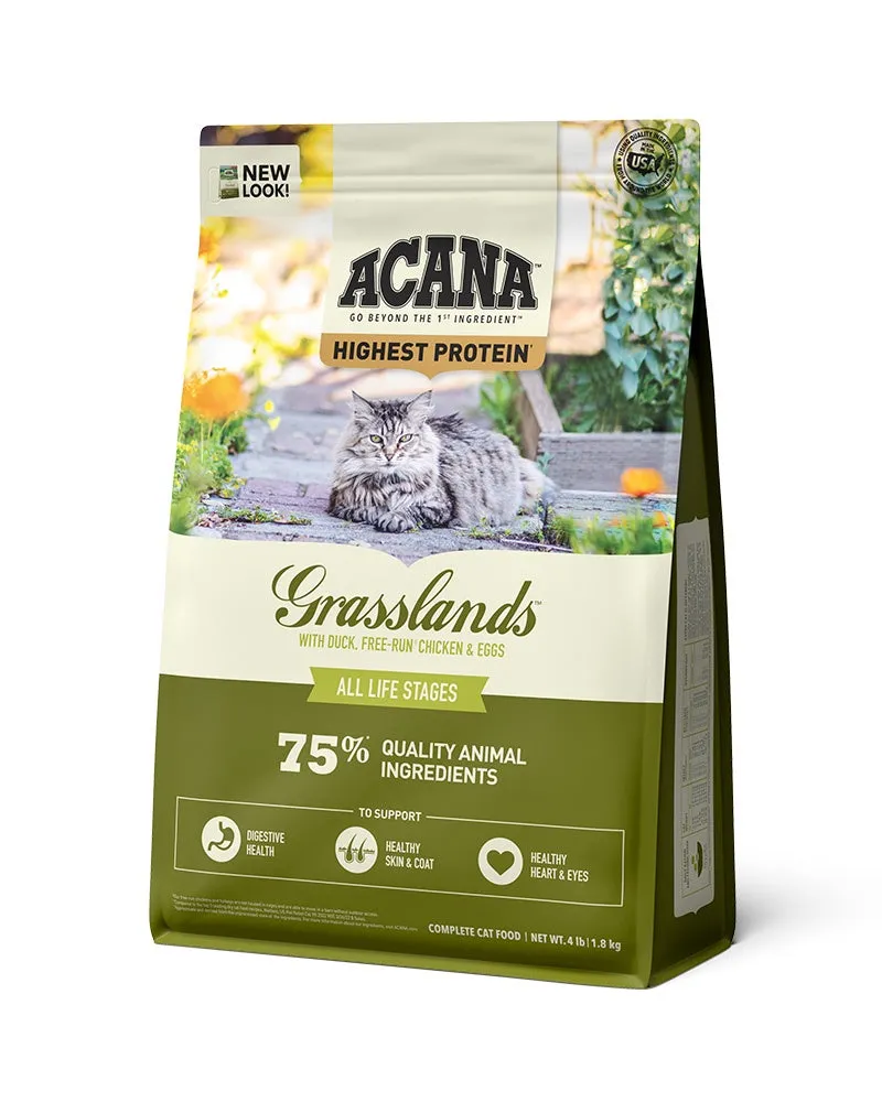 Acana Highest Protein - Grasslands Dry Cat Food 4lb