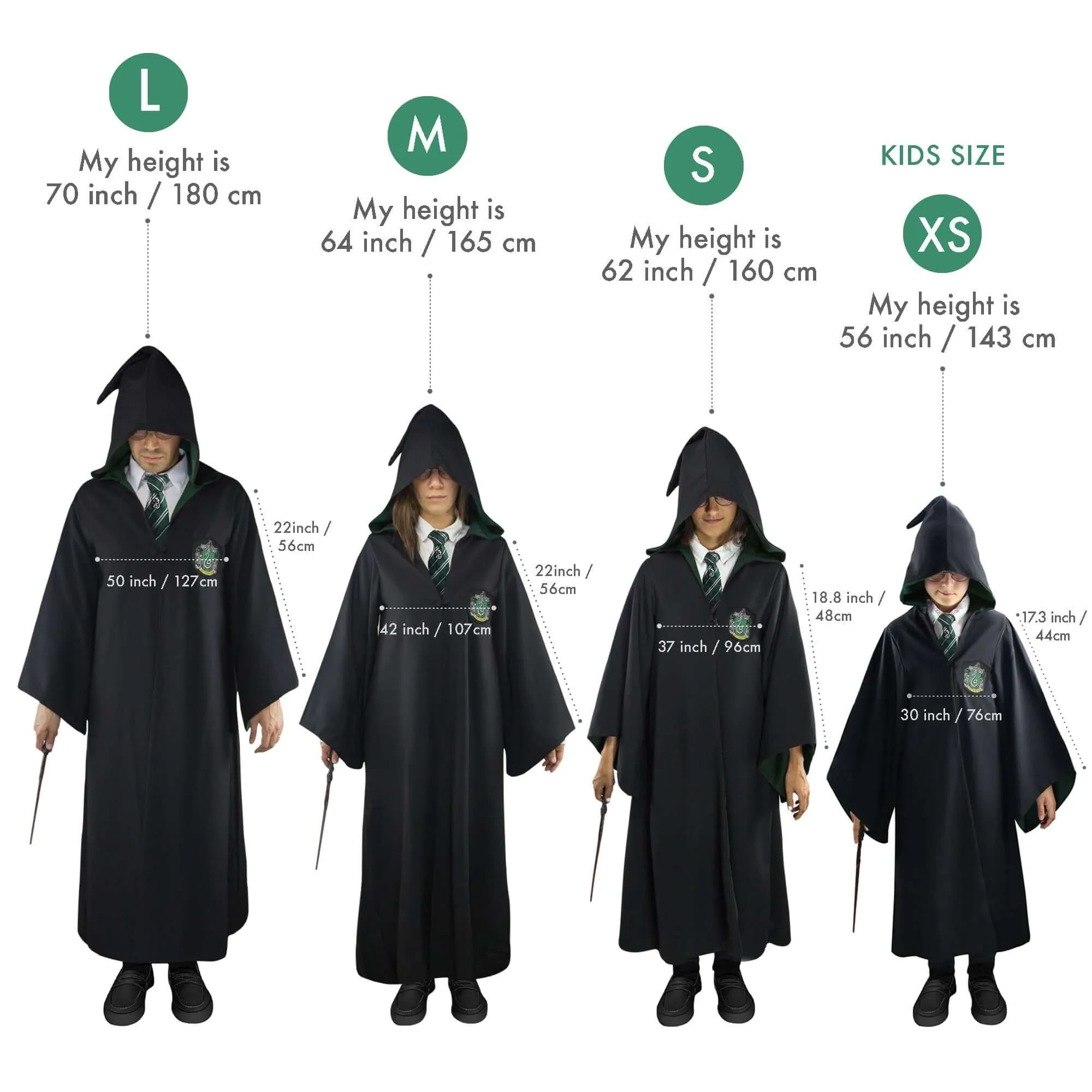 Adults Slytherin Robe