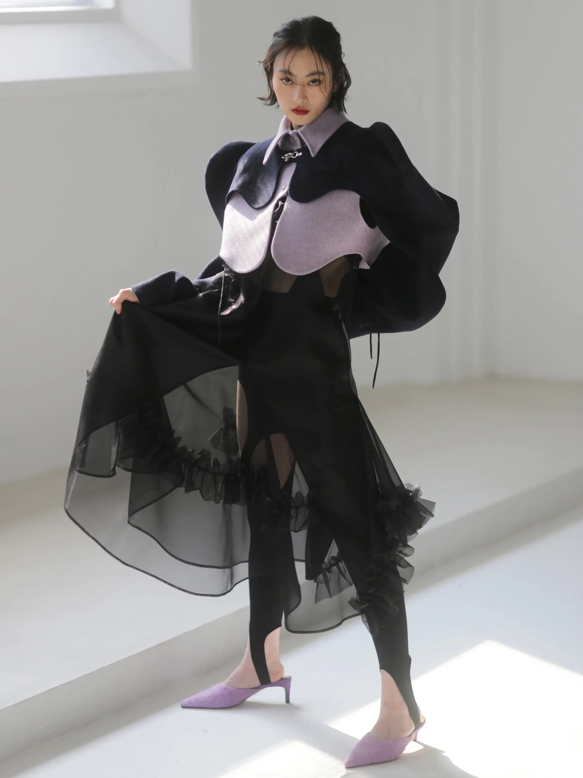 Arc Hollow Woolen Coat
