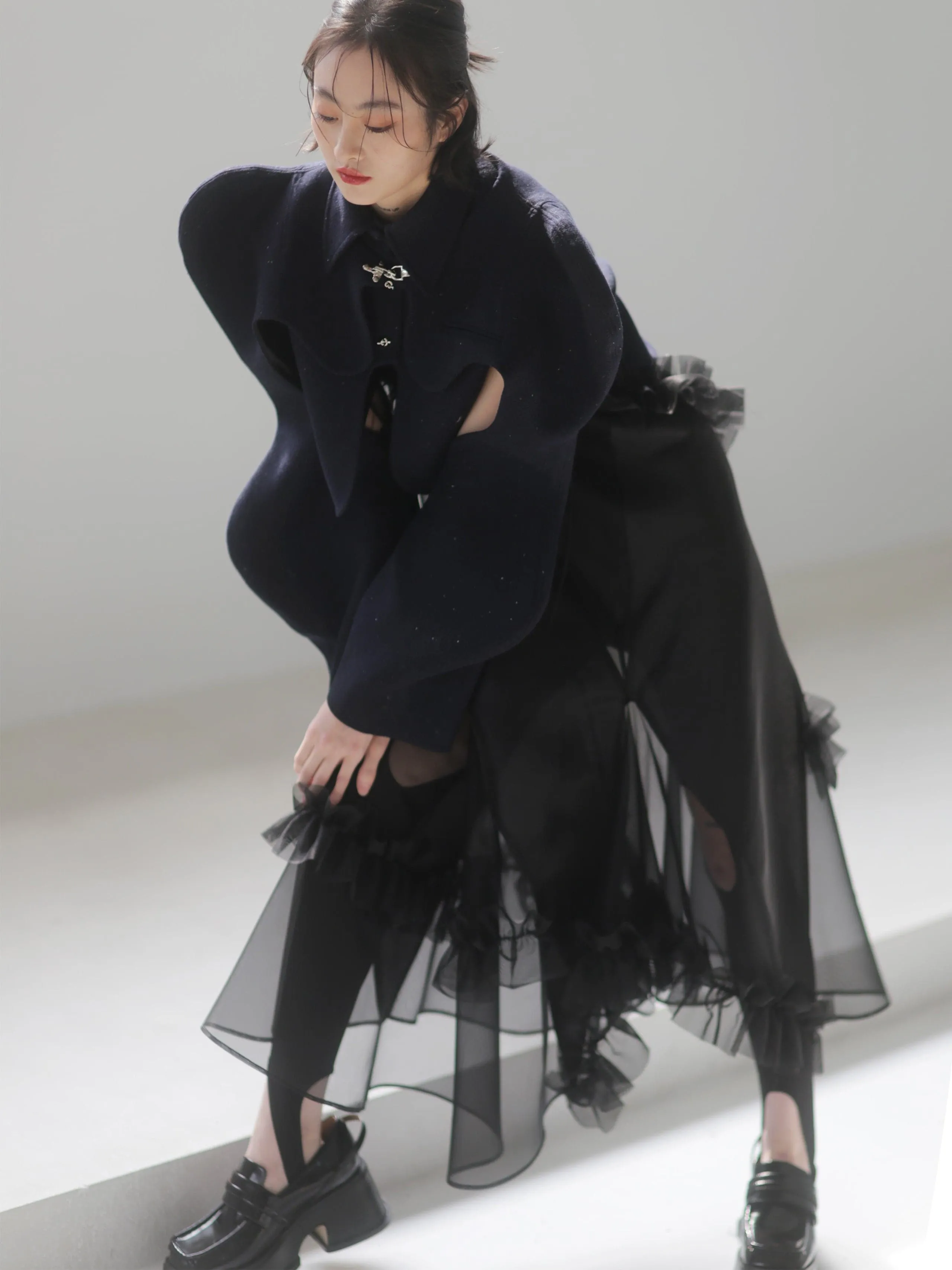 Arc Hollow Woolen Coat
