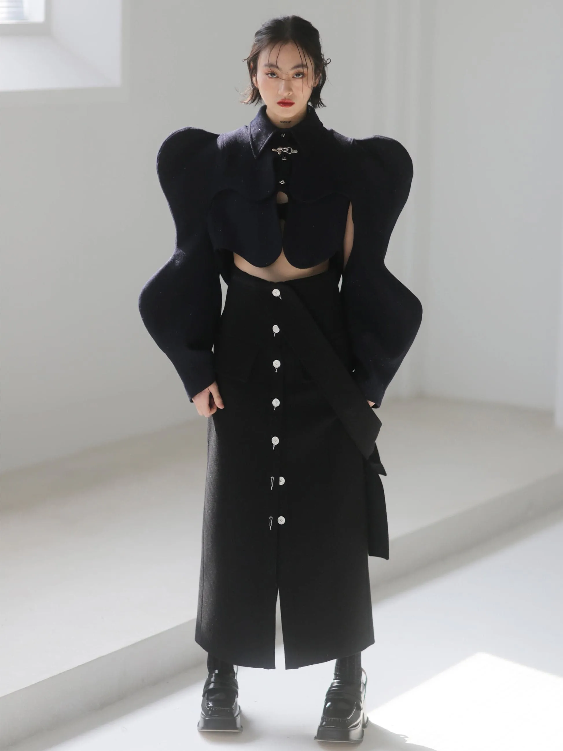Arc Hollow Woolen Coat