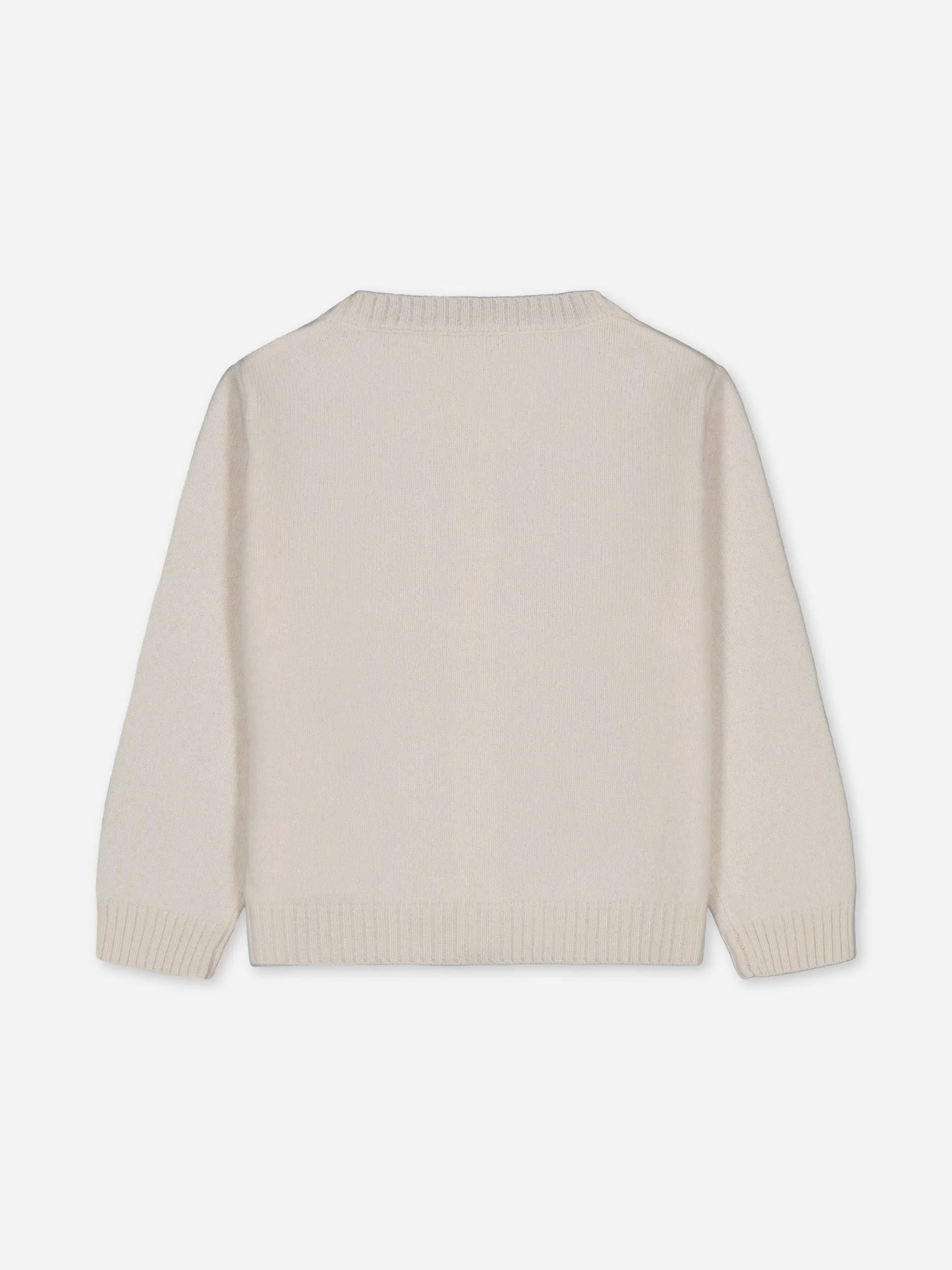 Baby's Embroidered Cashmere Sweater Giraffe