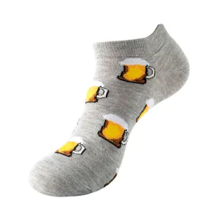 Beer Pattern Low Cut Socks (One Size) 啤酒圖案船襪 (均碼) HS202287a