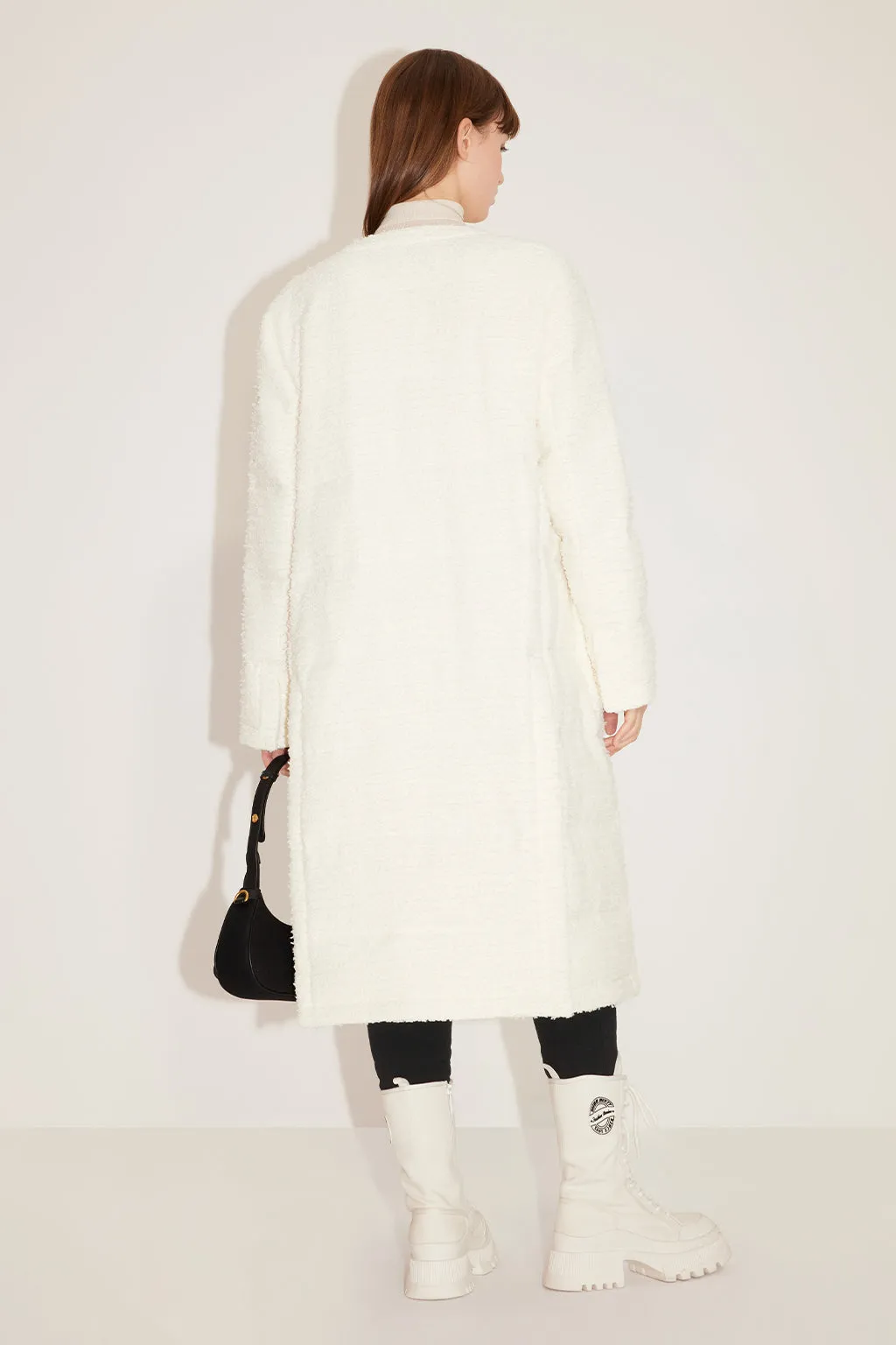 Beige Stylish Long Down Jacket