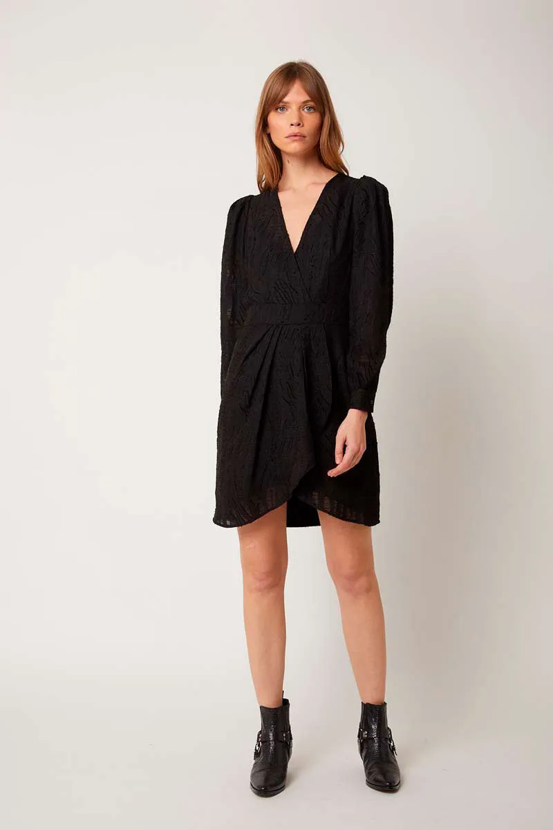Berenice - Robe Portefeuille Noir