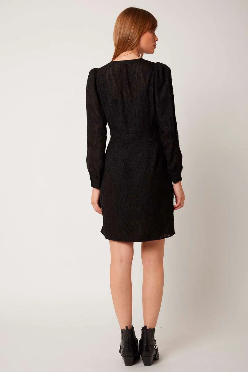Berenice - Robe Portefeuille Noir