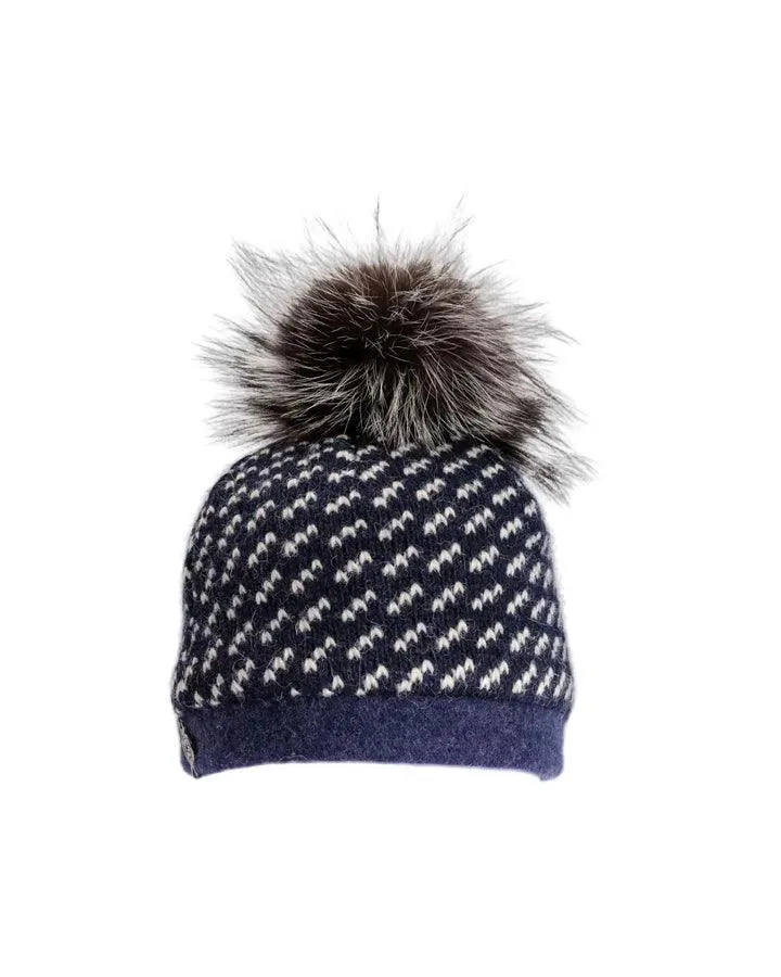 Bexley Sweater Wool Beanie With Pom