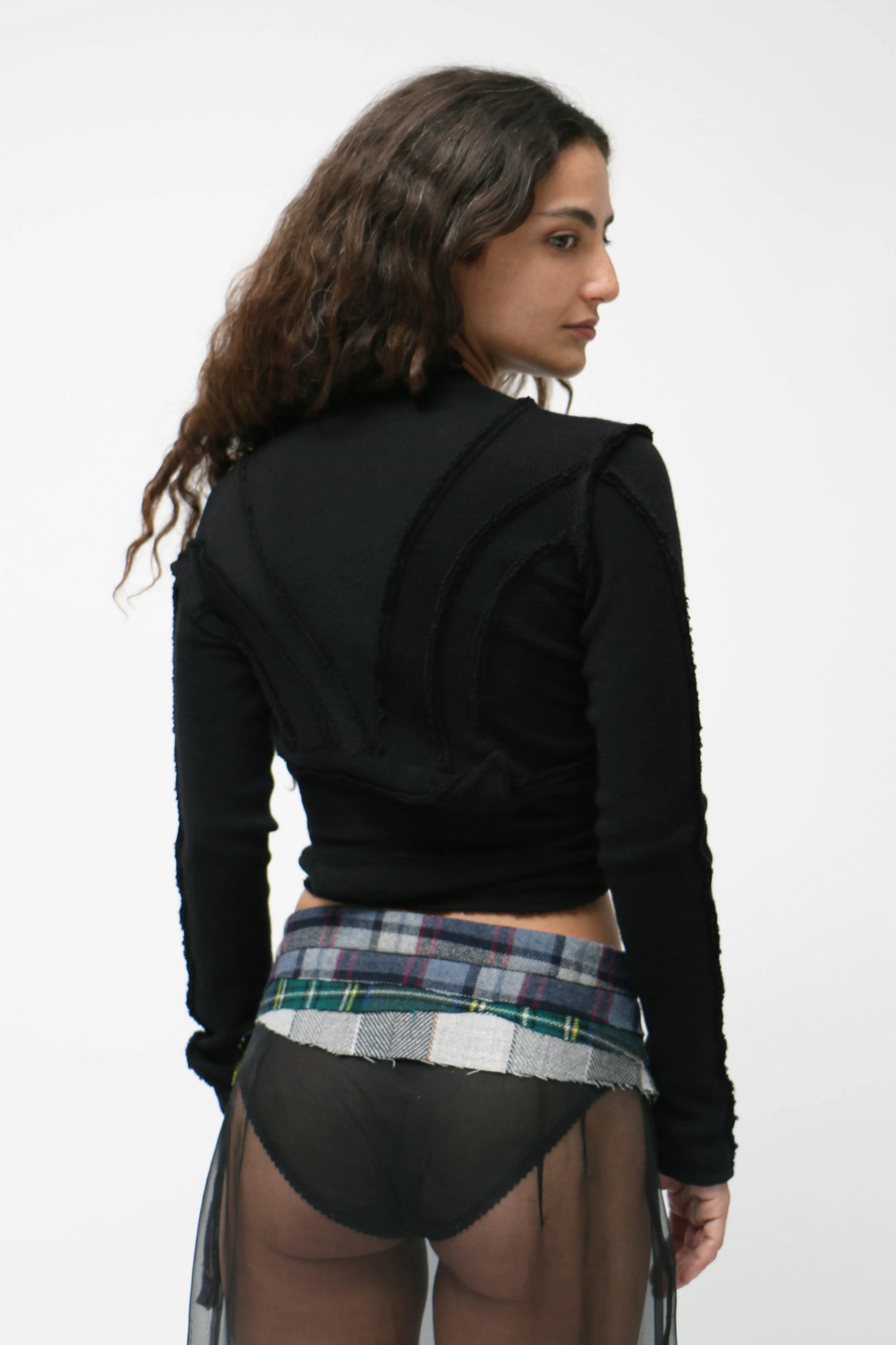 Black Knit Bolero