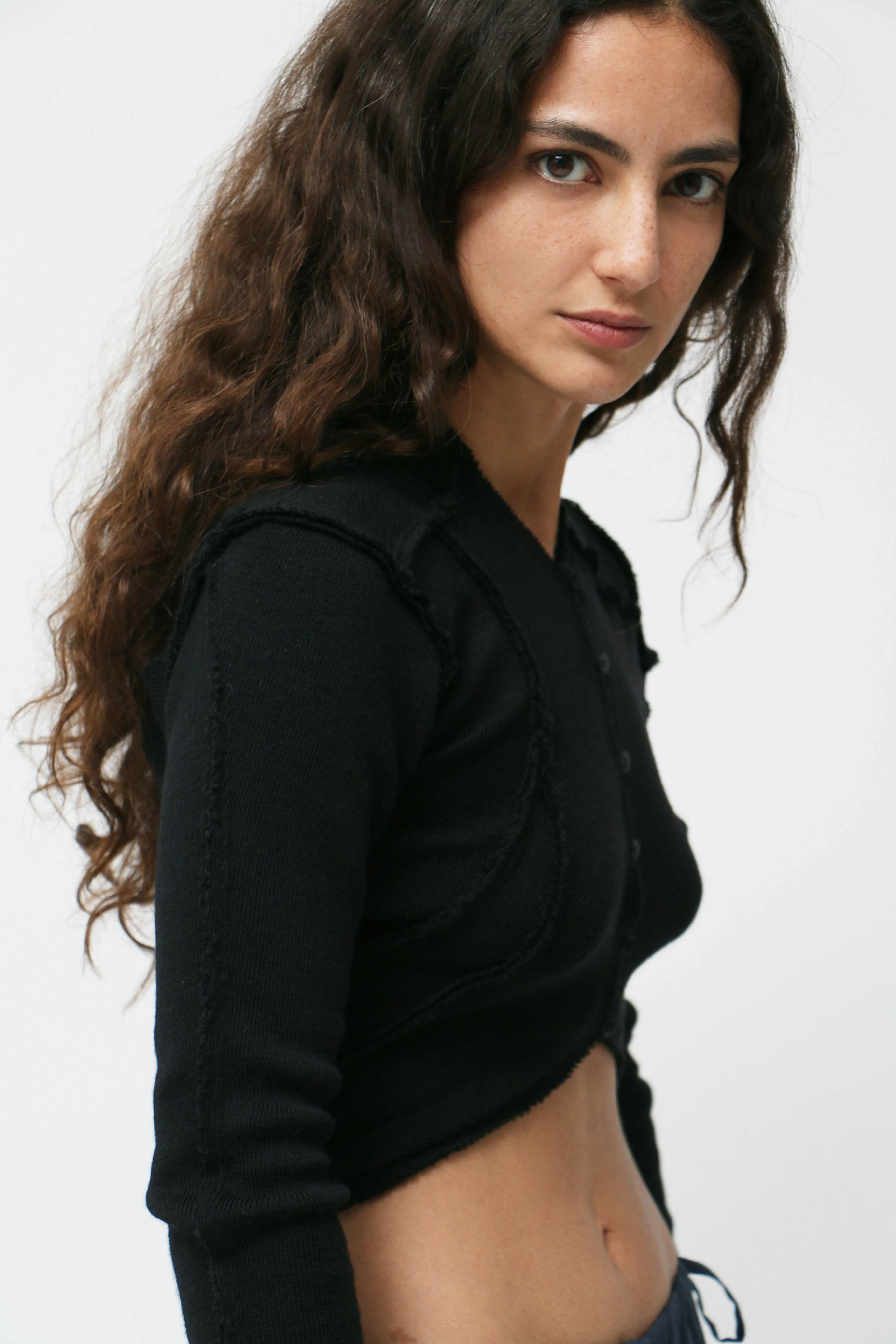Black Knit Bolero