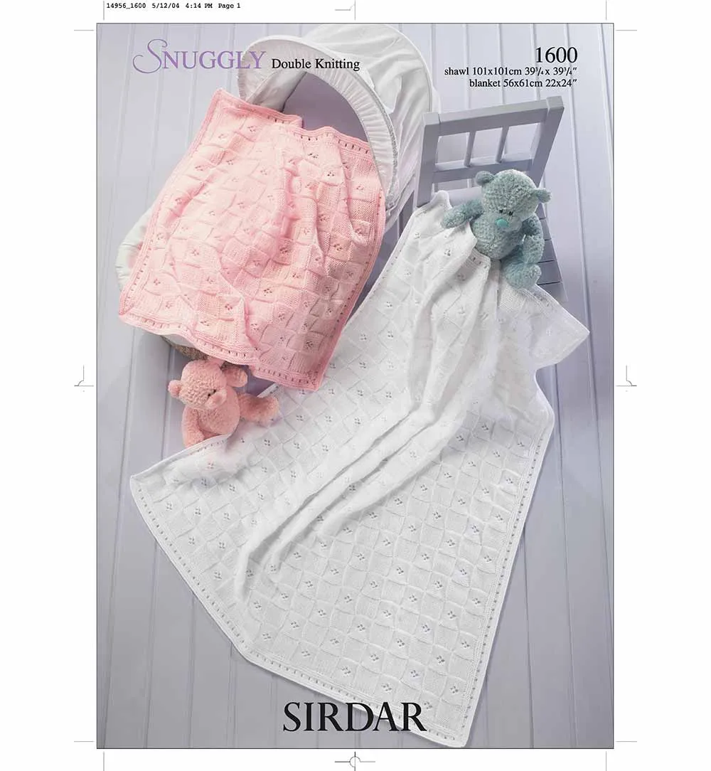 Blanket and Shawl in Sirdar Snuggly DK