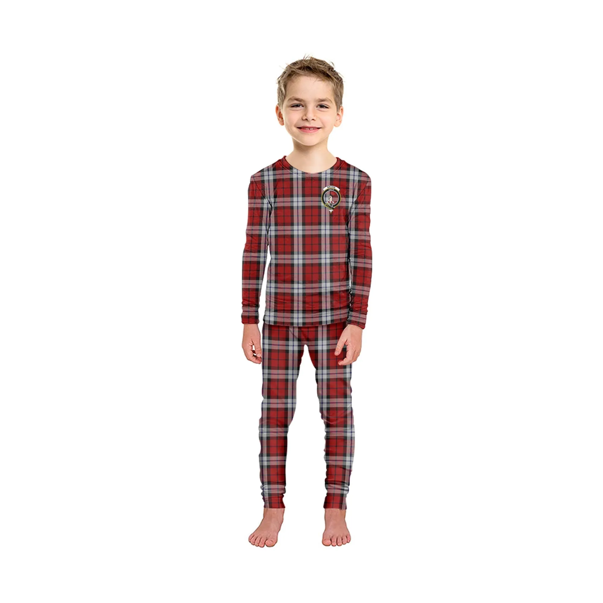 Brodie Dress Tartan Pajamas Family Set with Family Crest