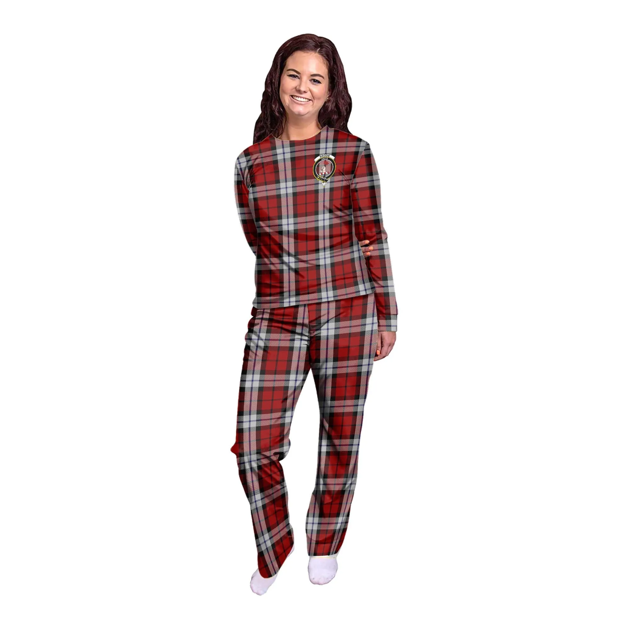 Brodie Dress Tartan Pajamas Family Set with Family Crest