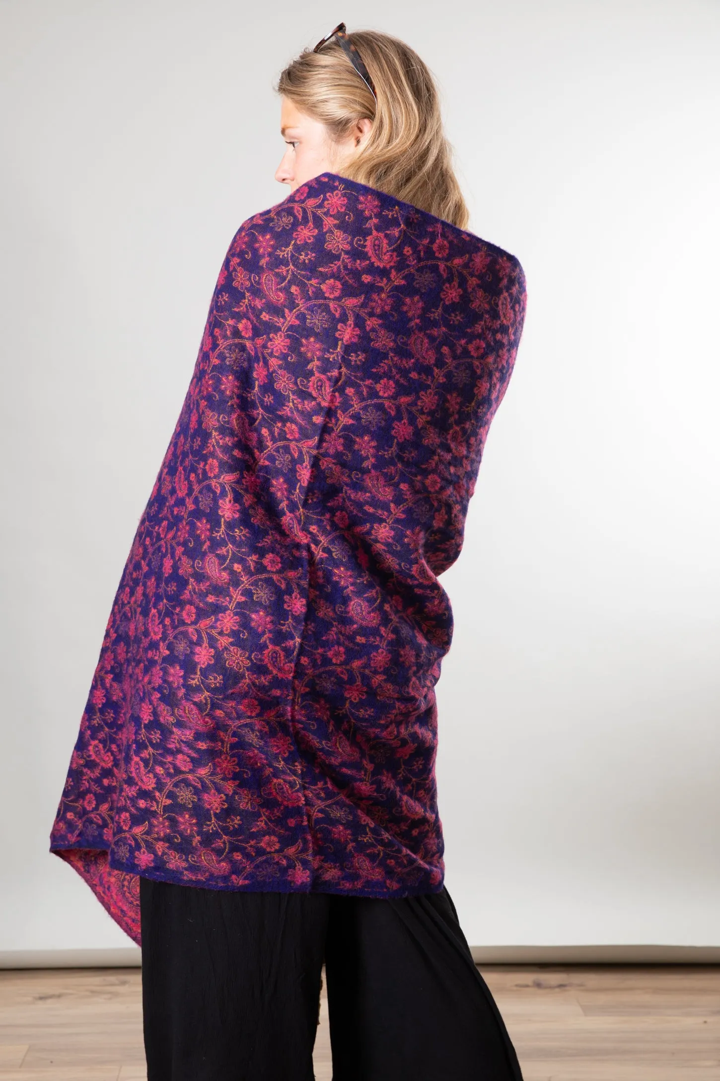 Buta Paisley Blanket Shawl