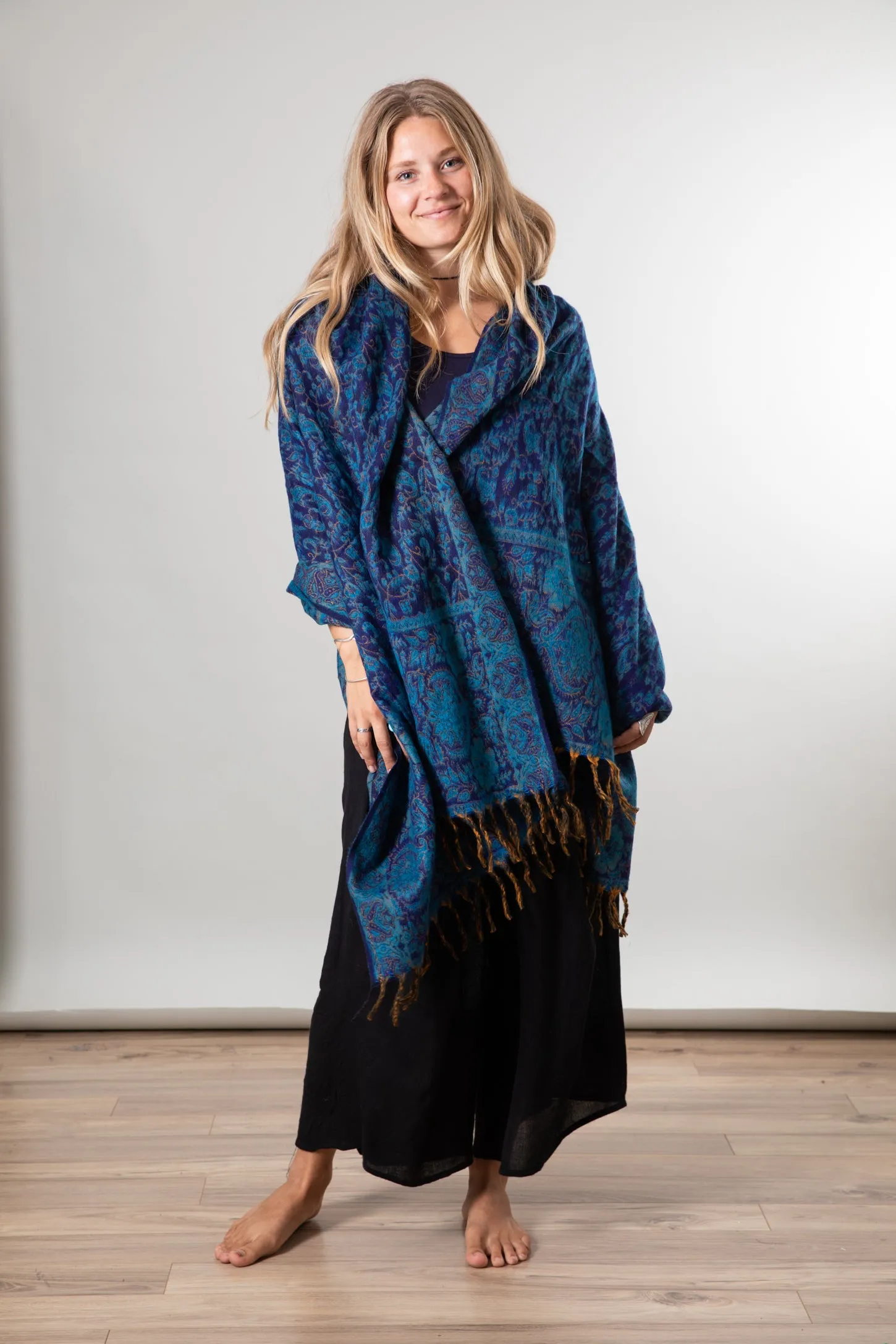Buta Paisley Blanket Shawl