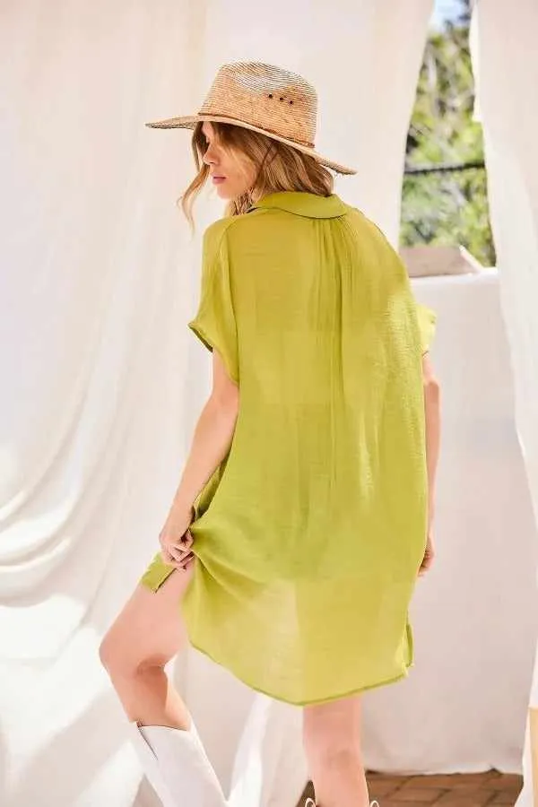 Button Down Robe Oversize Jacket