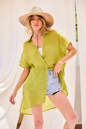 Button Down Robe Oversize Jacket