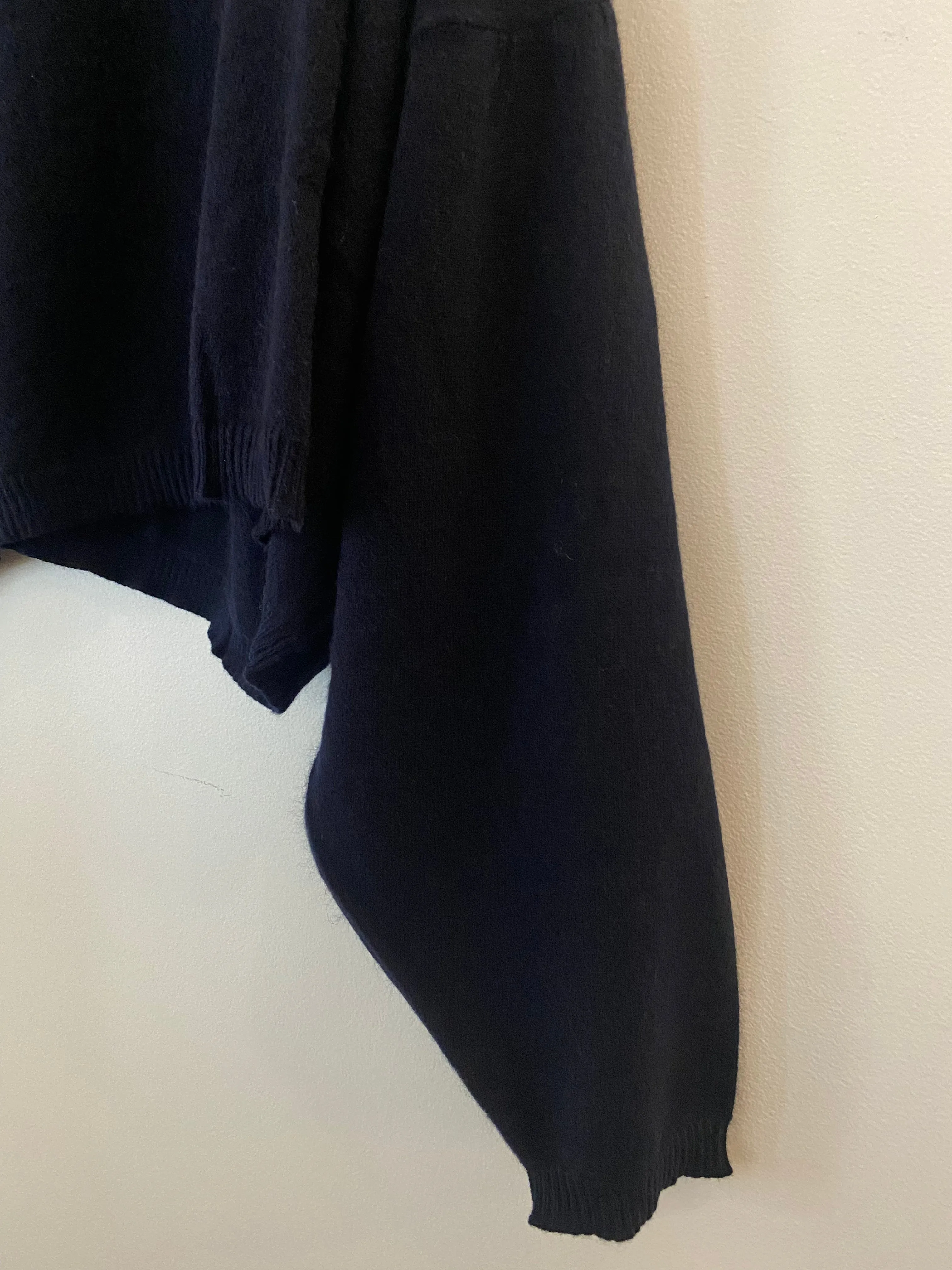 Cashmere Swing Mock Neck Sweater Black
