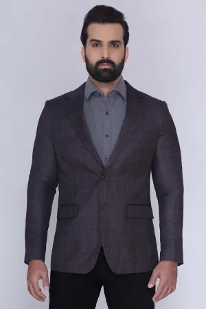 CASUAL COAT 2 BUTTON SLIM FIT CHARCOAL