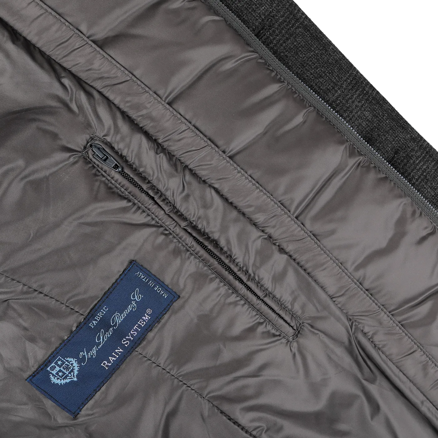 Charcoal Checked Wool Cashmere Loro Piana Jacket