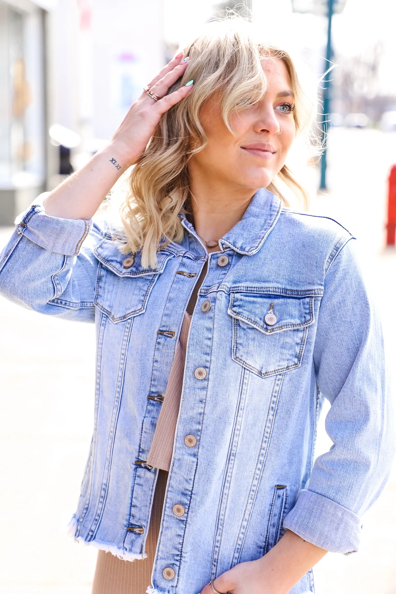 Chelsea KanCan Jean Jacket
