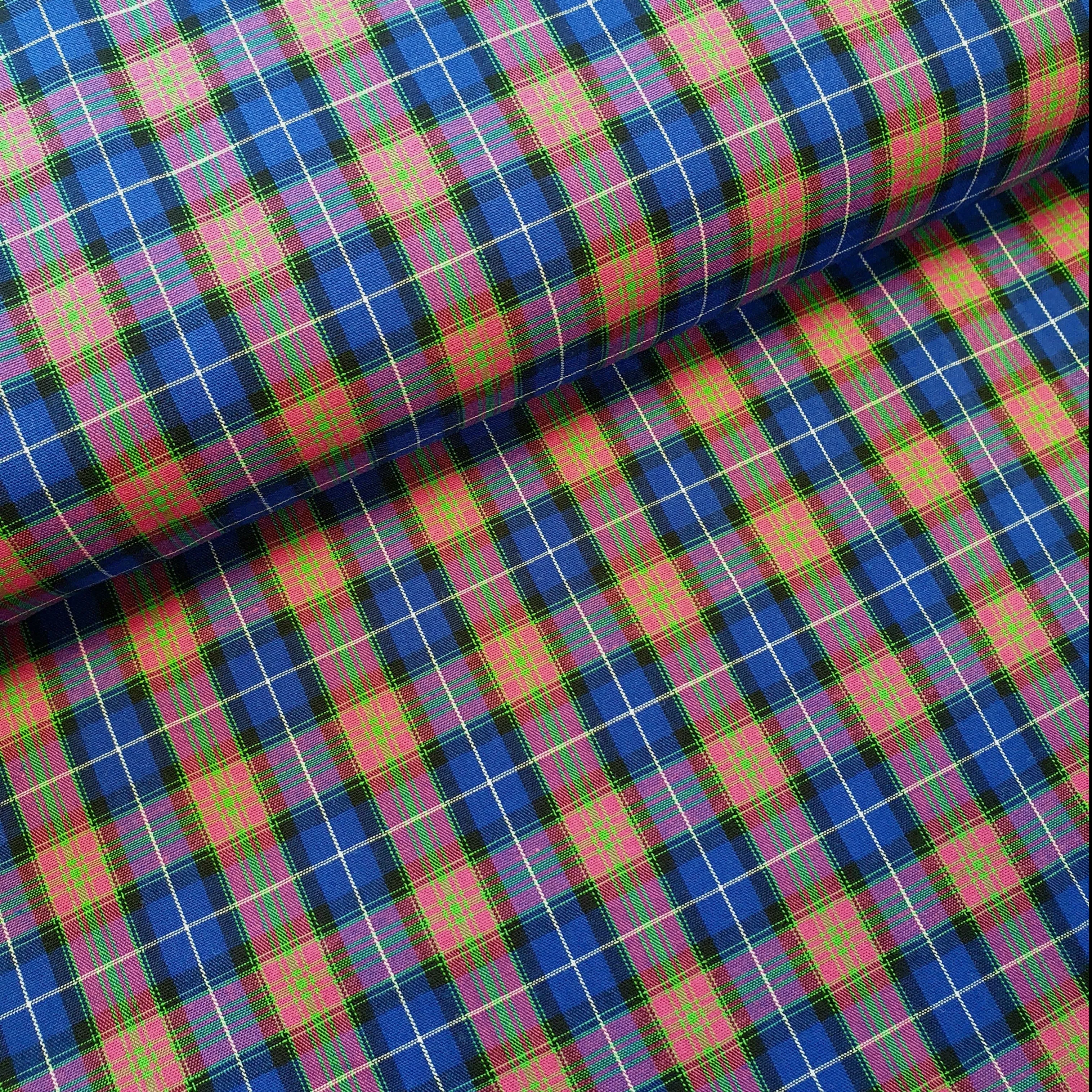 Cotton Plaid - ( Purple/Pink )