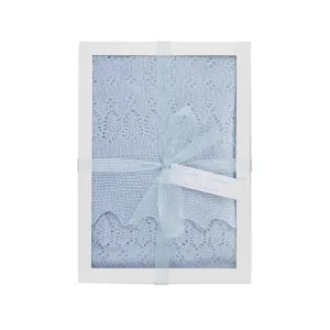 Cotton shawl blue