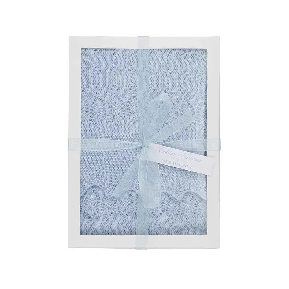 Cotton shawl blue