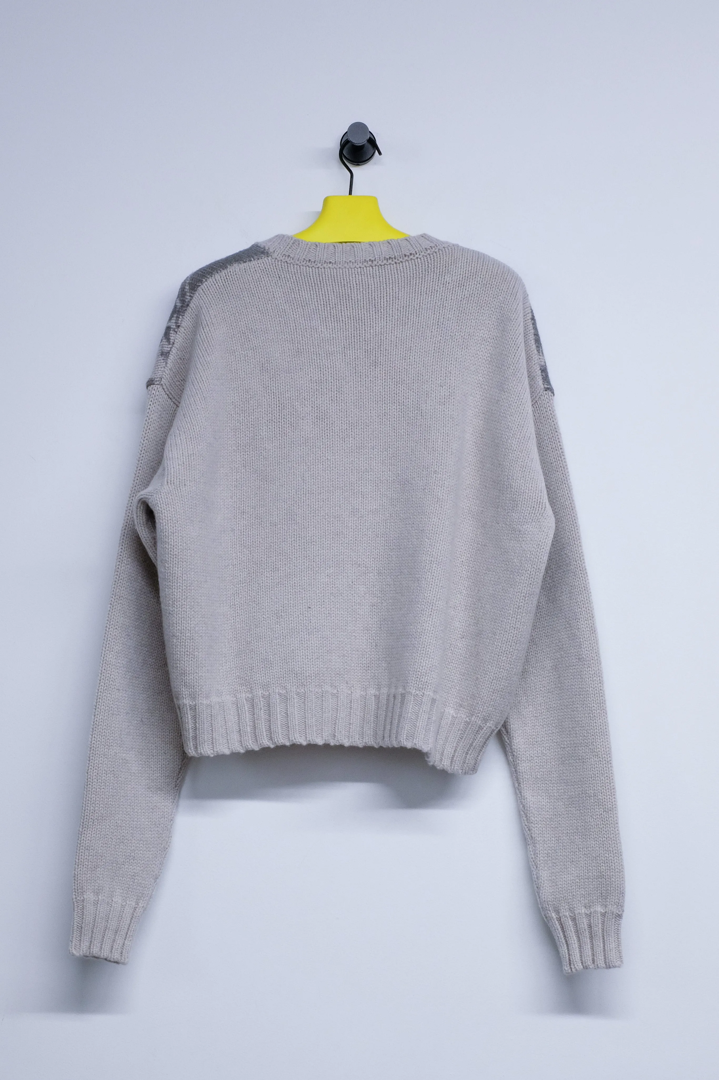 Cream & Black Past In Vain Crewneck Sweater