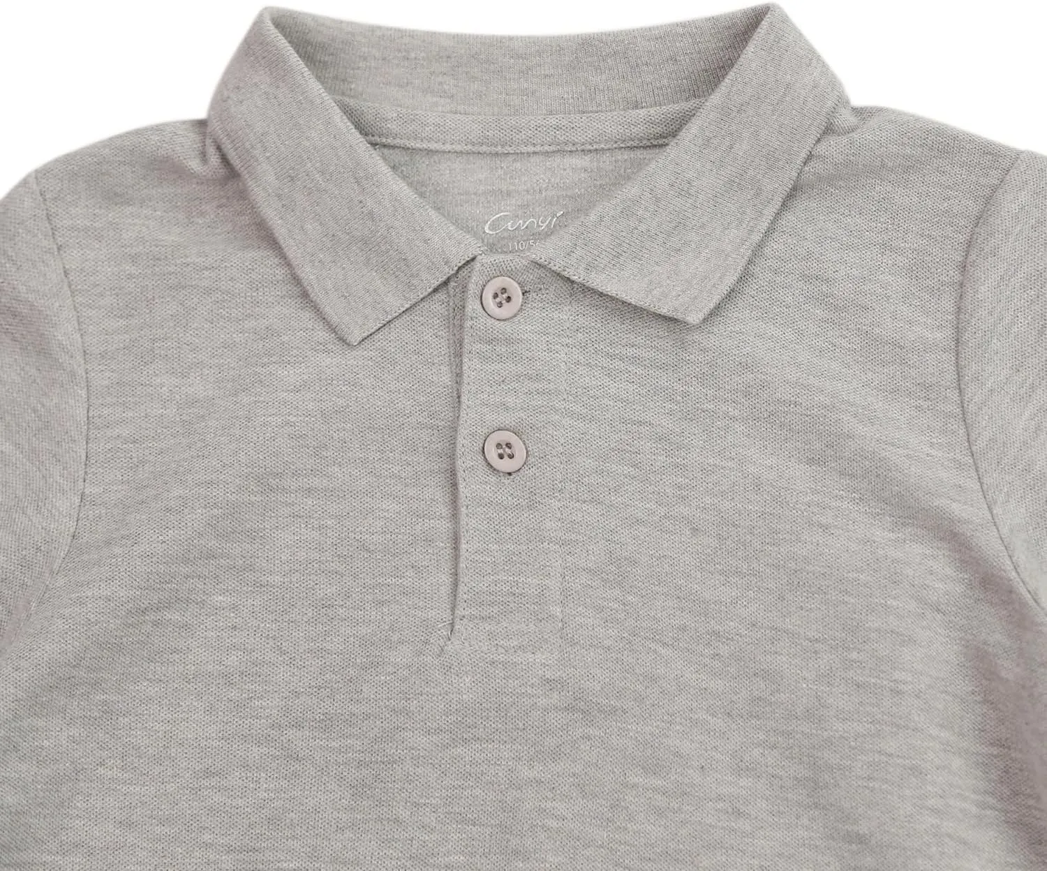 CUNYI Boys' Cotton Pique Polo Shirts Uniform Short Sleeve Tops