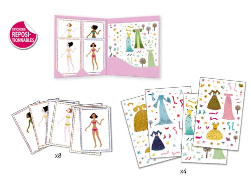 djeco stickers robes des 4 saisons 4 