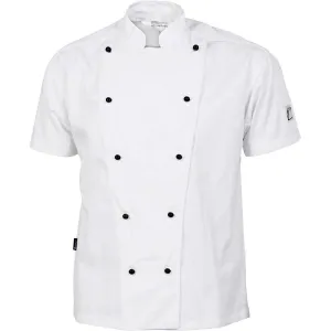 Dnc Workwear Cool-breeze Cotton Short Sleeve Chef Jacket - 1103