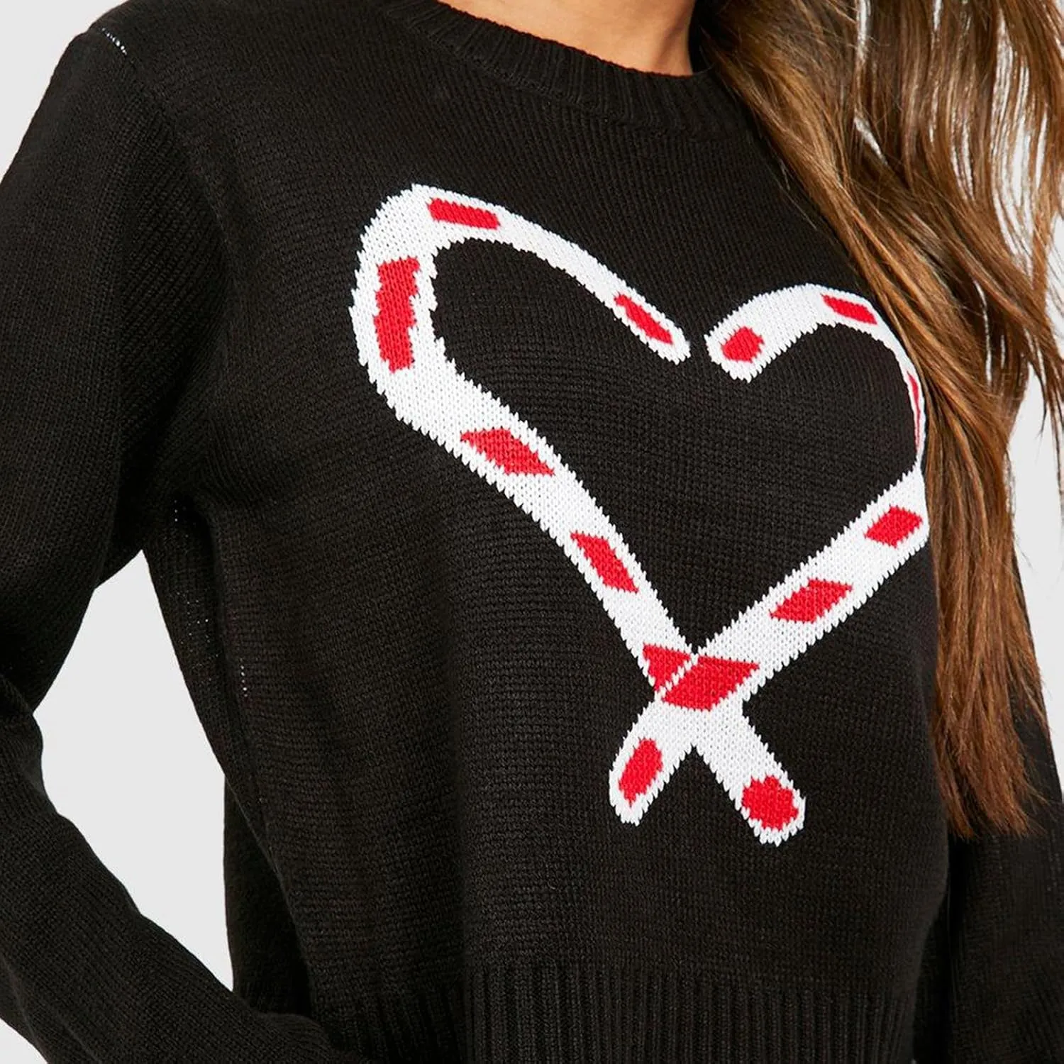 DSORVICD Women Glitter Christmas Sweater Sequin Long Sleeve Knit Pullover Ugly Graphic Oversized Holiday Sweater Streetwear