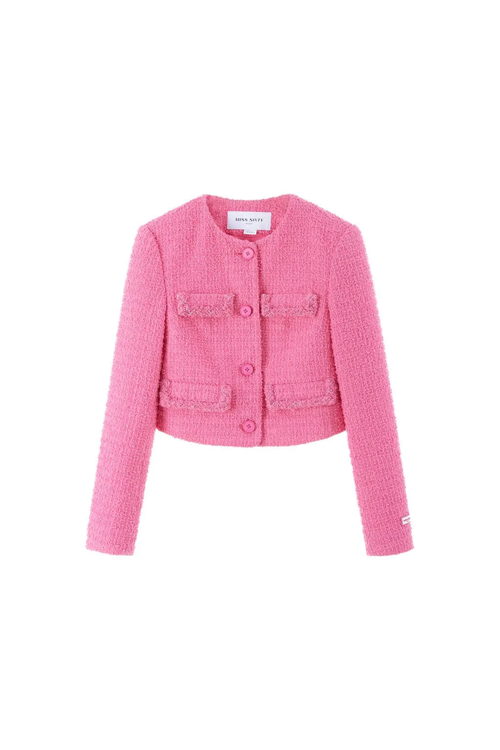 Elegant Woolen Tweed Jacket