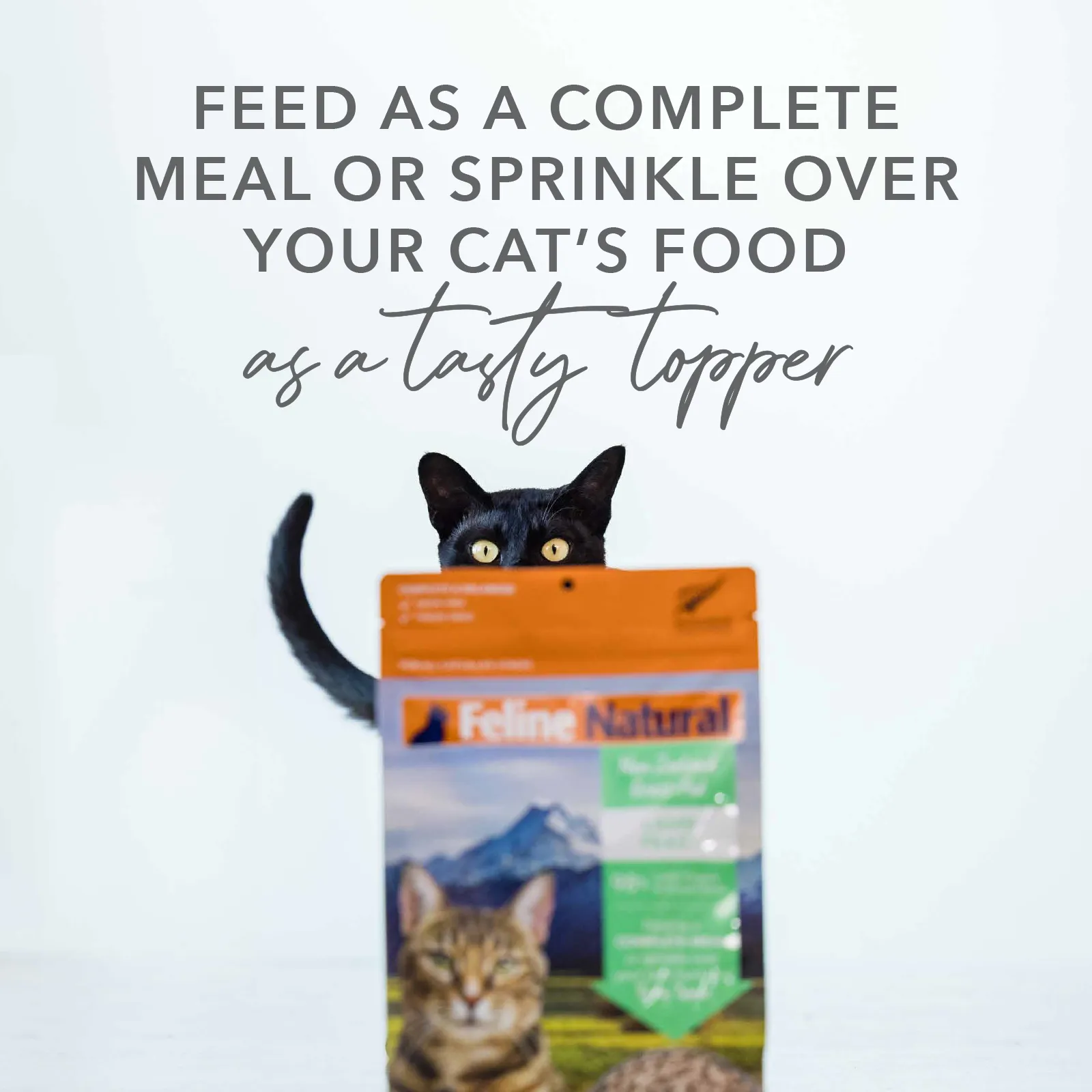Feline Natural Grain Free Freeze Dried Cat Food Lamb & Salmon