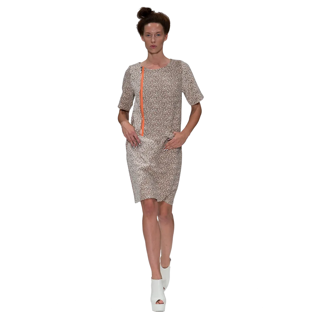 French Tweed Biker Dress