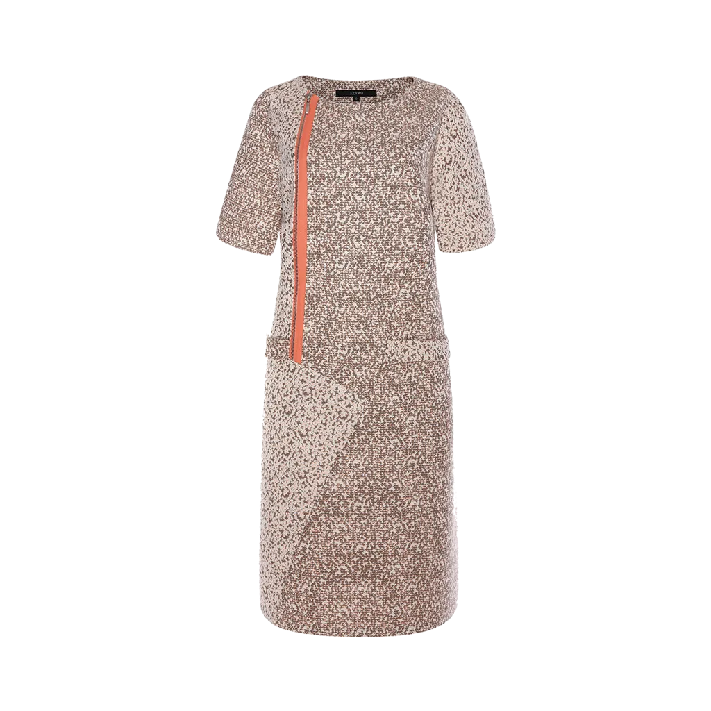 French Tweed Biker Dress