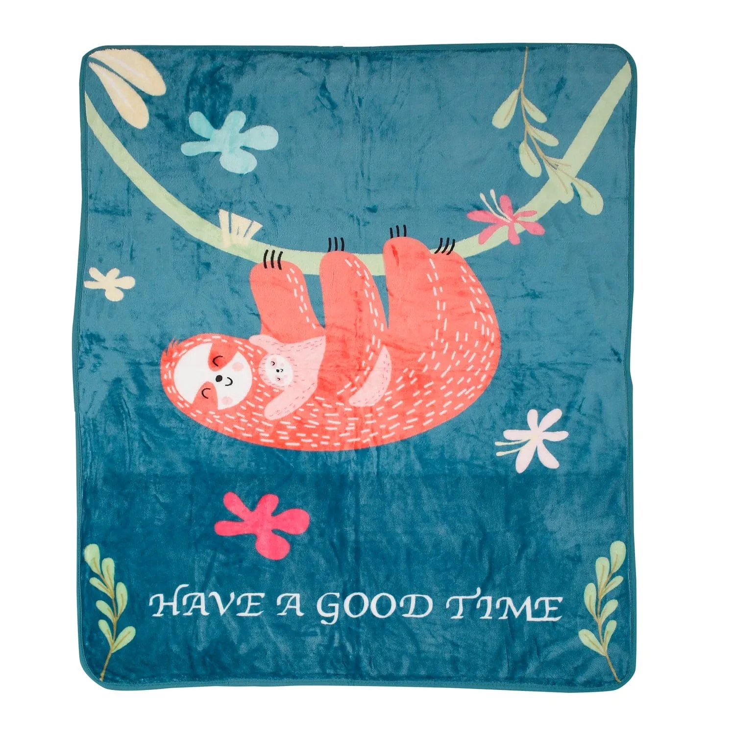 Have A Good Time Blue One Ply Blanket