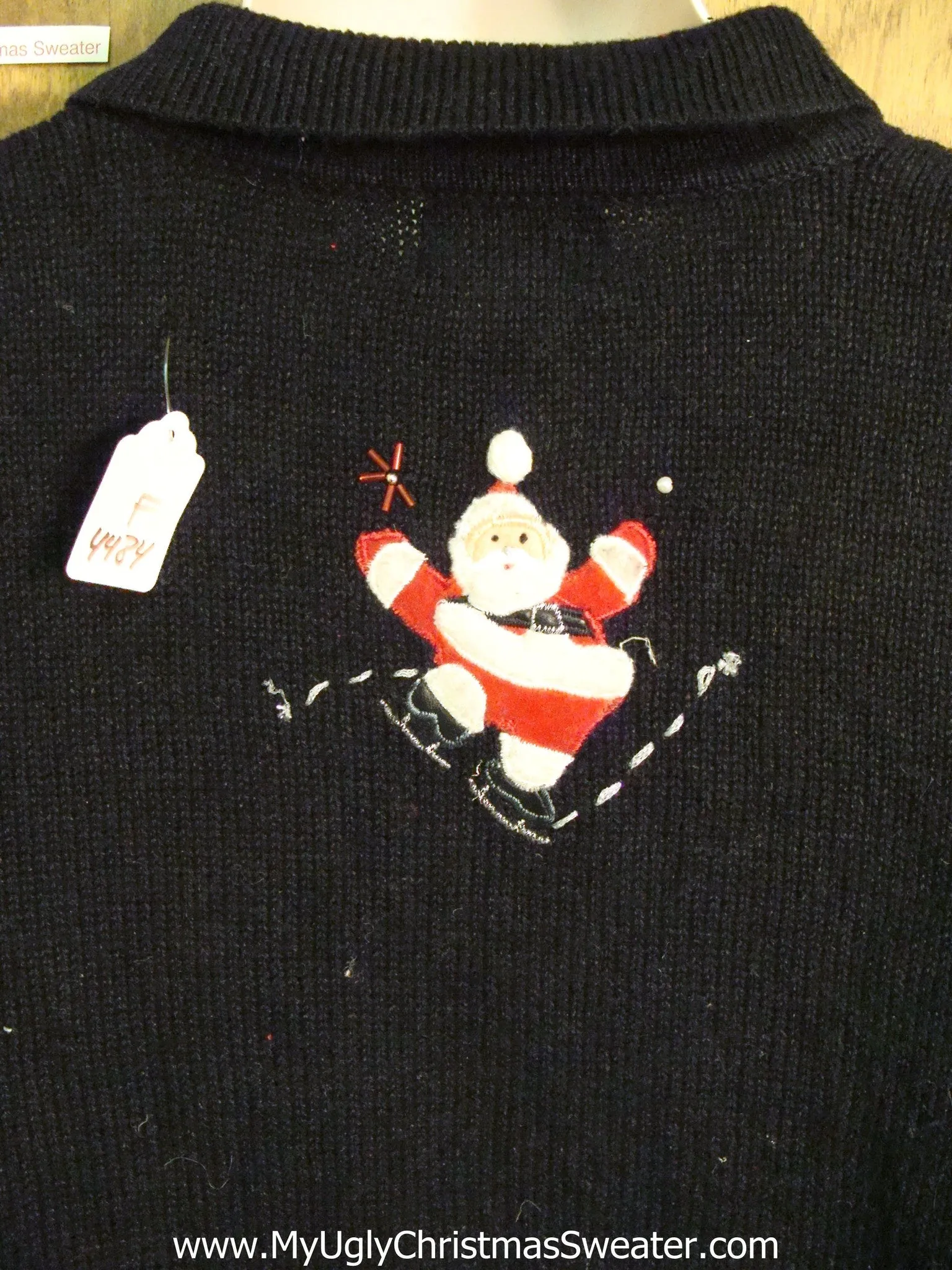 Ice Skating Santas Cute Xmas Sweater
