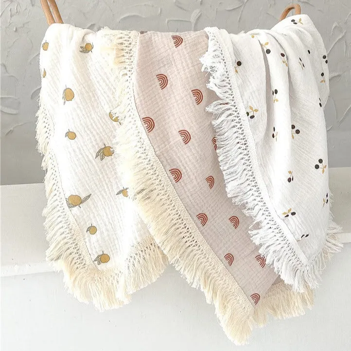 JUST FRUITS AND FLOWERS Light Cotton Blanket Wrap