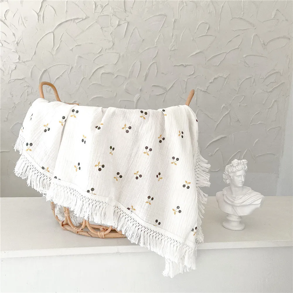JUST FRUITS AND FLOWERS Light Cotton Blanket Wrap