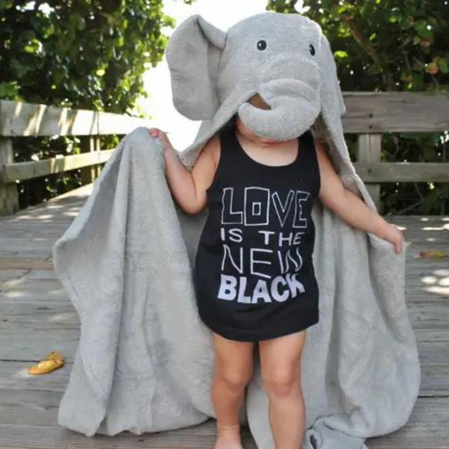 Kids Hooded Towel - Elephant