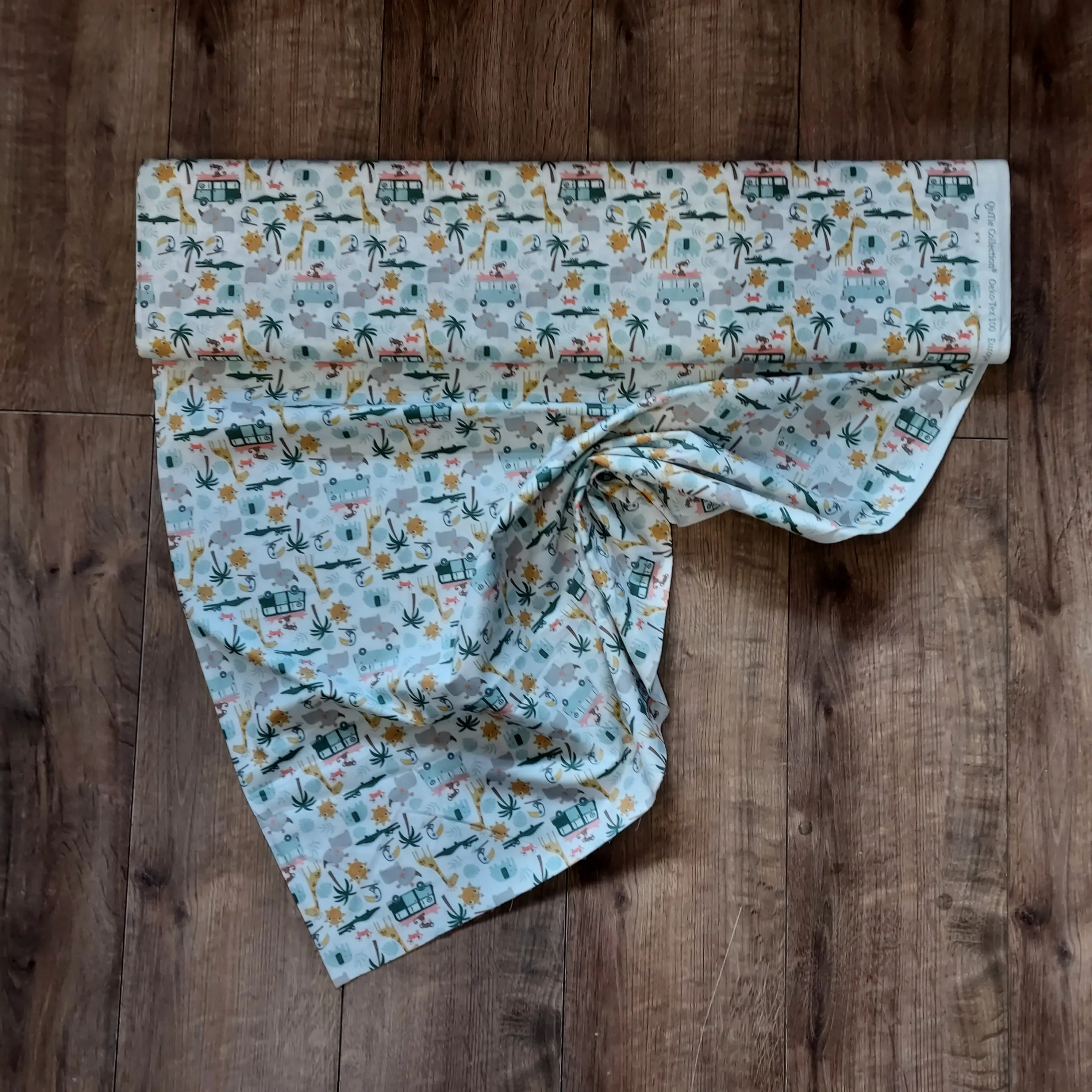 Kids Summer Safari Cotton Fabric