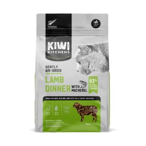 Kiwi Kitchens Lamb Dinner with Mackerel Air Dried Cat Food 500g