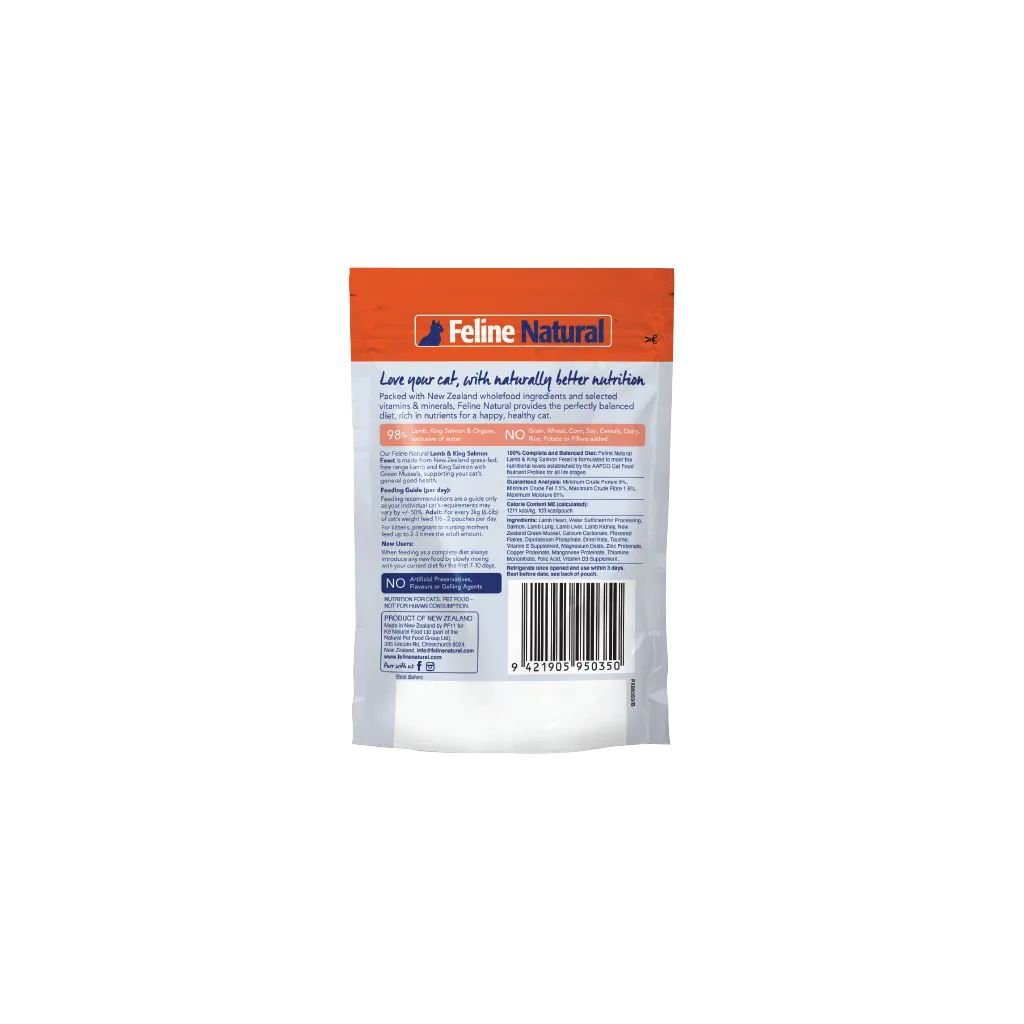 Lamb & King Salmon Feast Pouch Cat Food