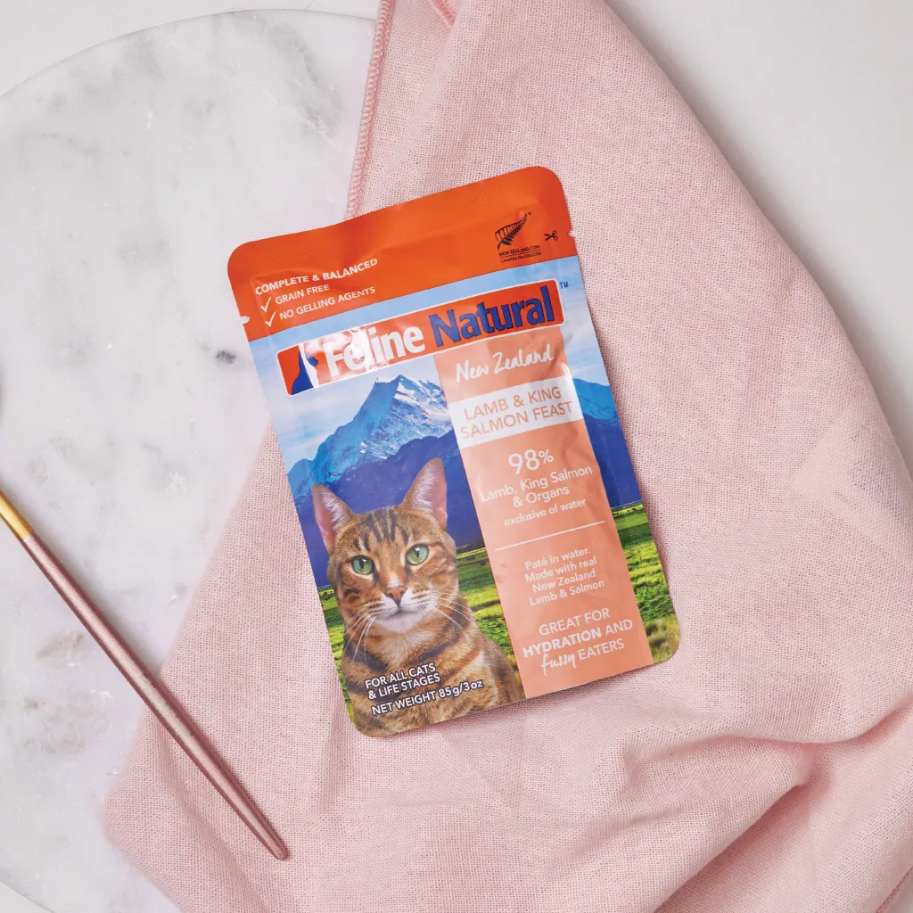 Lamb & King Salmon Feast Pouch Cat Food