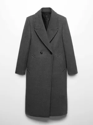 Lapels wool coat