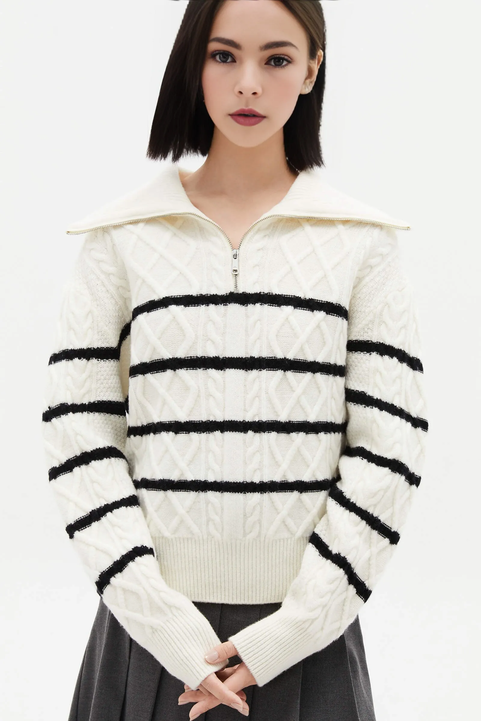 LILY Beautiful Merino Wool Knit Sweater