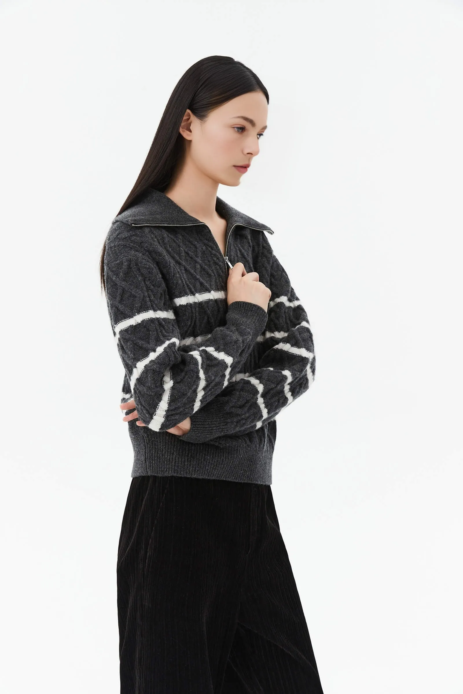 LILY Beautiful Merino Wool Knit Sweater