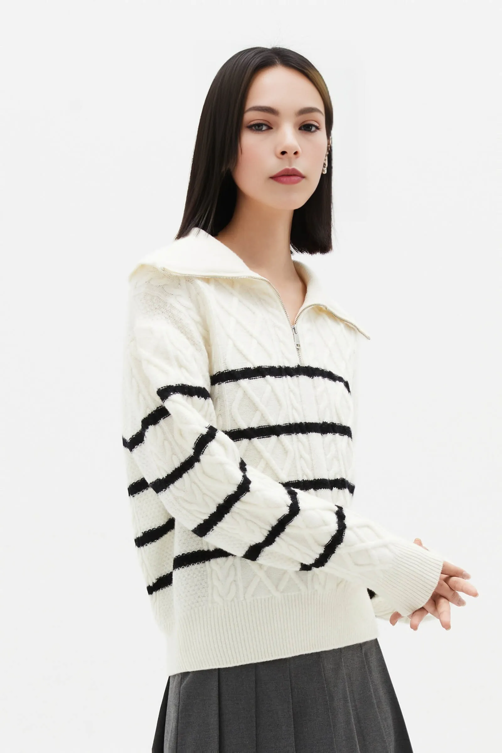 LILY Beautiful Merino Wool Knit Sweater